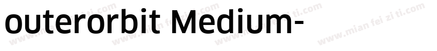 outerorbit Medium字体转换